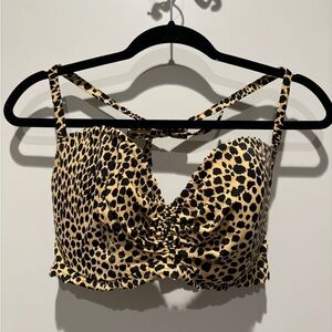 Leopard Print Strappy Victoria’s Secret Bikini Top